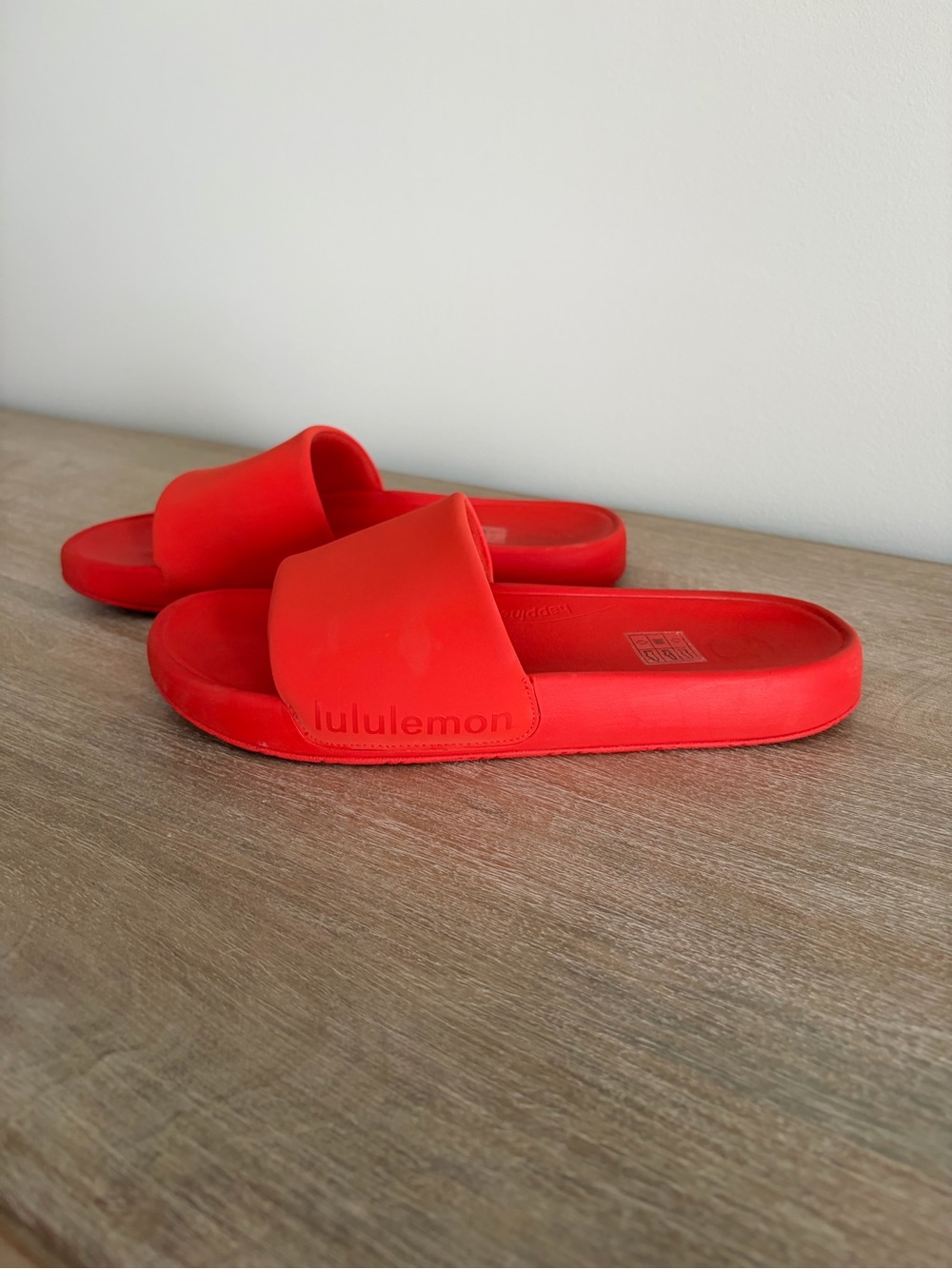 lululemon athletica Red Slide Sandals